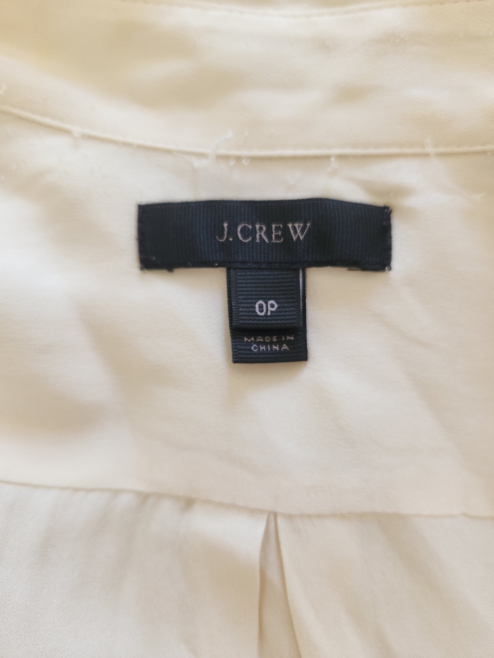 J. Crew Cream Button-Down Silk Blouse - Picture 5 of 9